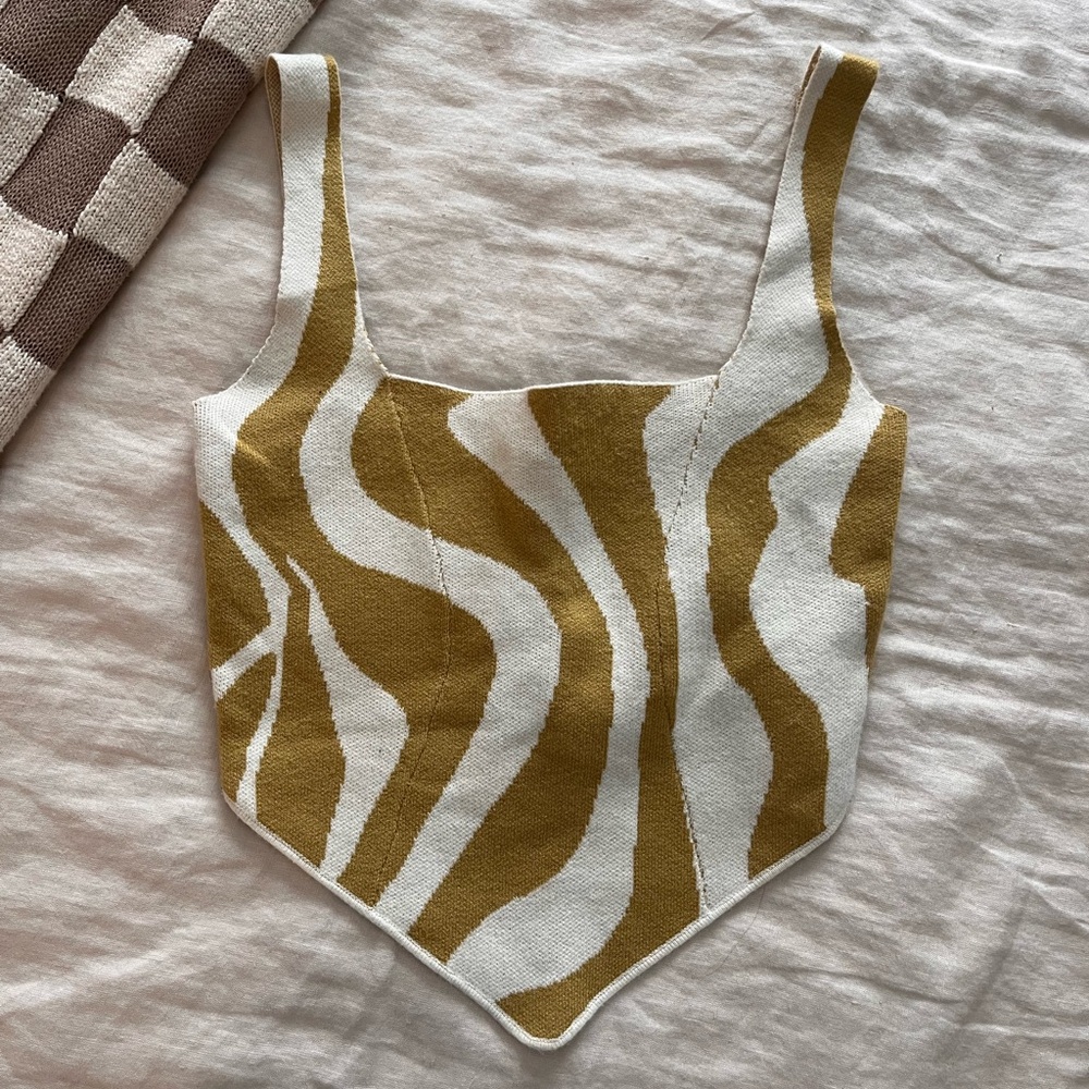 Pretty Garbage Western Yellow Tank Top